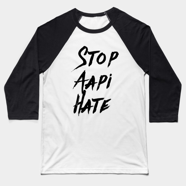 Stop AAPI Hate Baseball T-Shirt by mareescatharsis